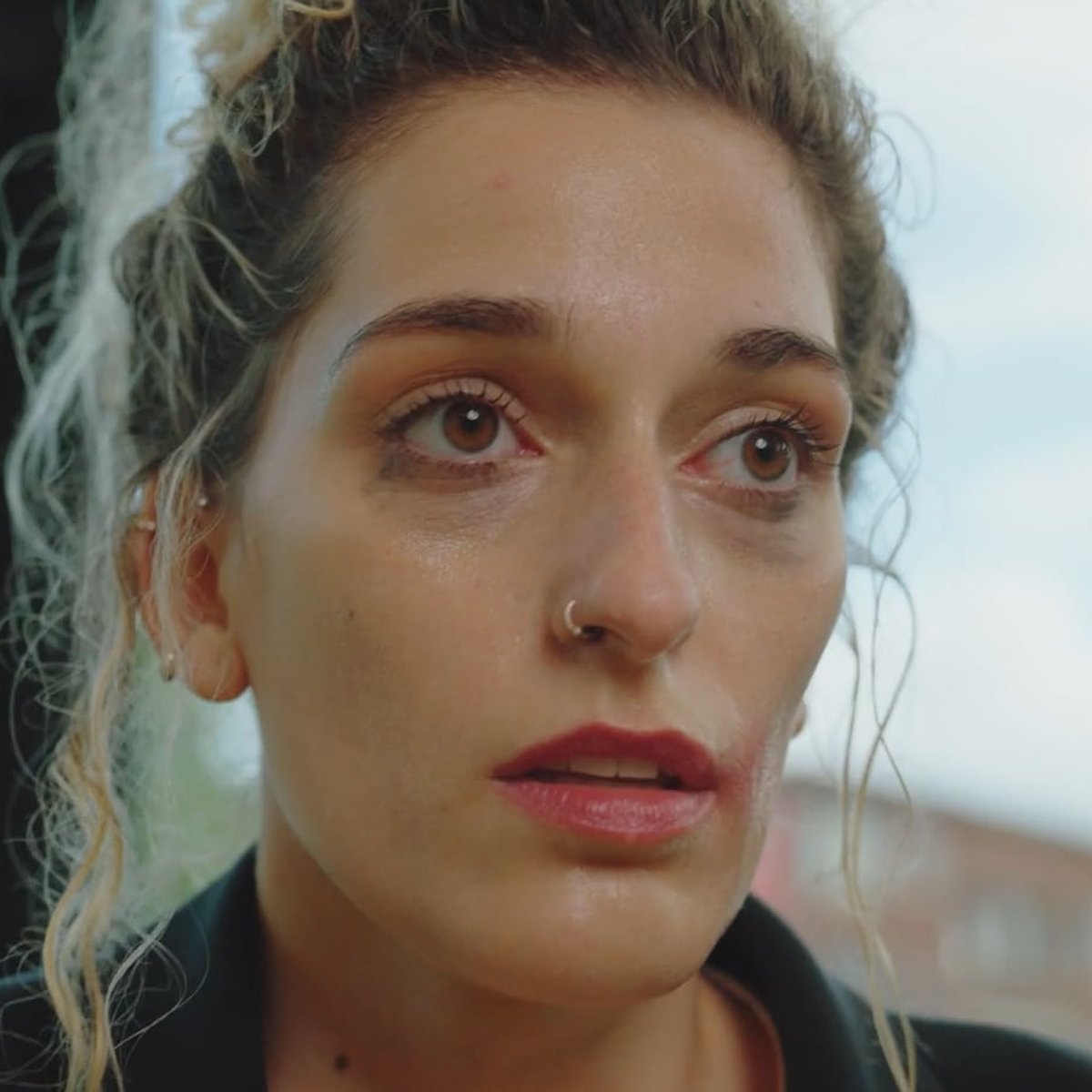 Close-up of a young woman looking up, from the Vivaldis campaign film