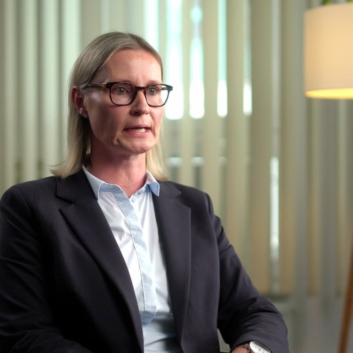 ATOZ manager in a blazer during an interview