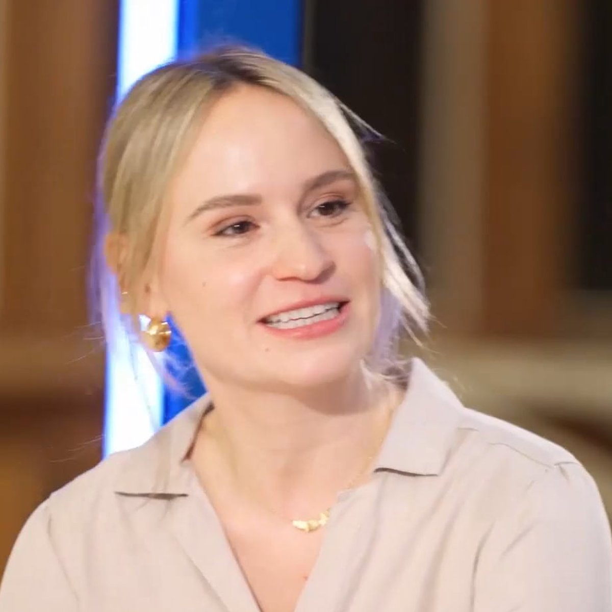 Bank van Breda project manager smiling during an interview