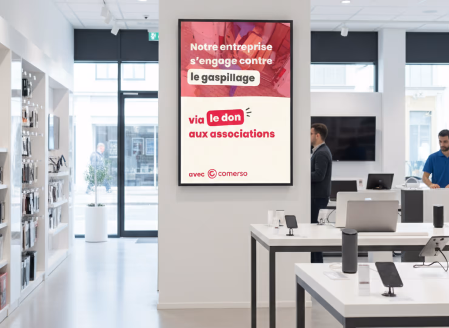 Un affichage sur l'engagement RSE de votre entreprise 