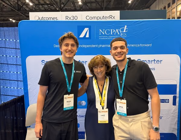 Affiniti team at the NCPA conference booth