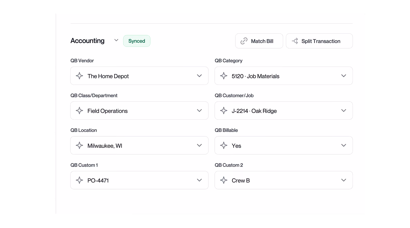 Automated accounting