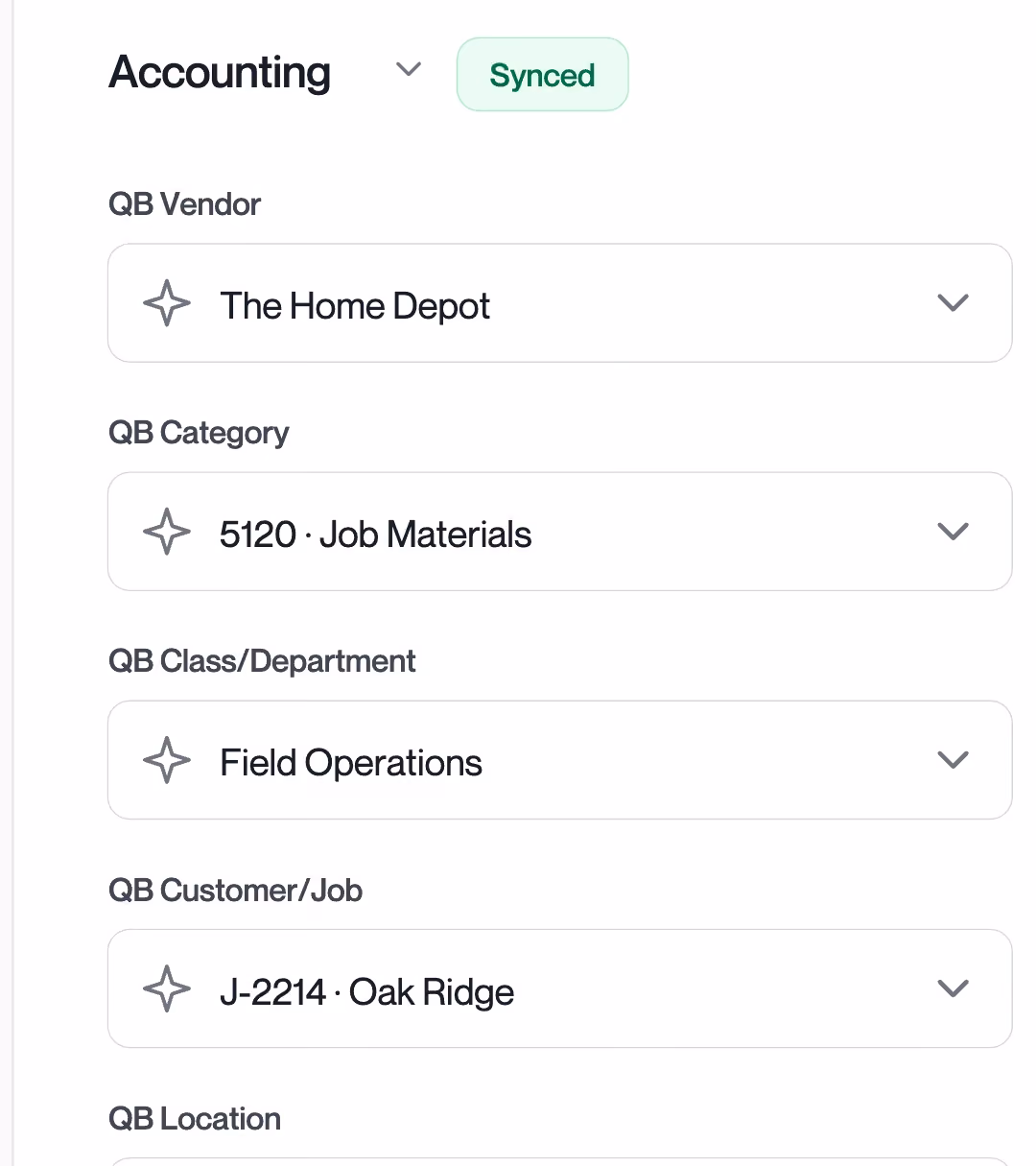 Automated accounting