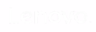 Lenovo brand logo in black text on a white background.