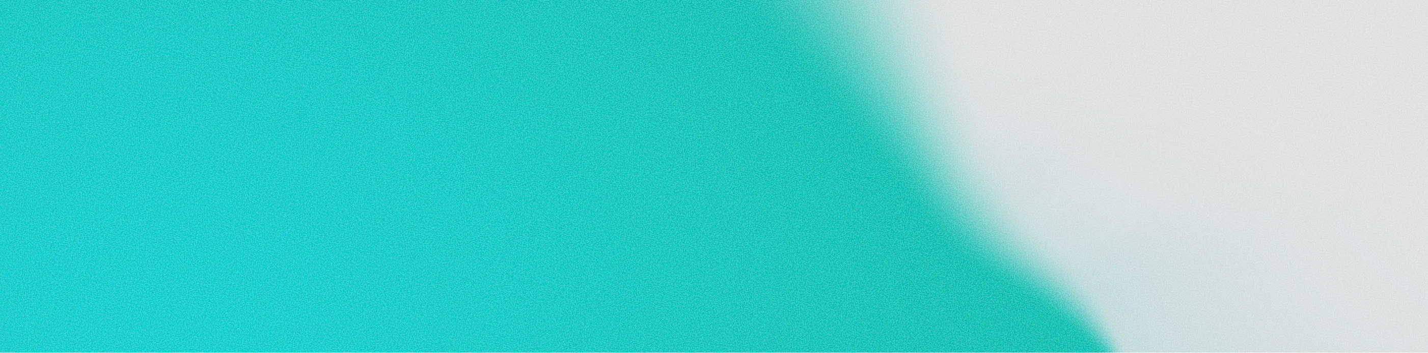 Abstract gradient background blending turquoise and light gray colors.