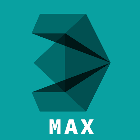 Geometric abstract logo design in dark teal shades on a teal background with the word MAX in bold white letters below it.