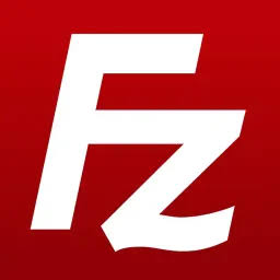White stylized letters 'Fz' on a red background representing the FileZilla logo.
