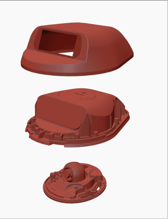 Product visualization exploring Component in exploded view.