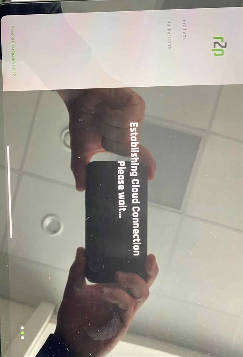 Photo demonstrate the tablet version running on Ipad