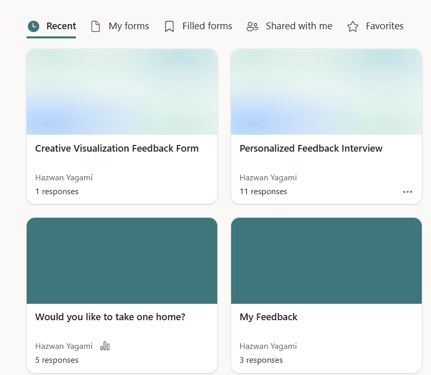 Structured forms and surveys used to capture requirements, feedback, and project information
