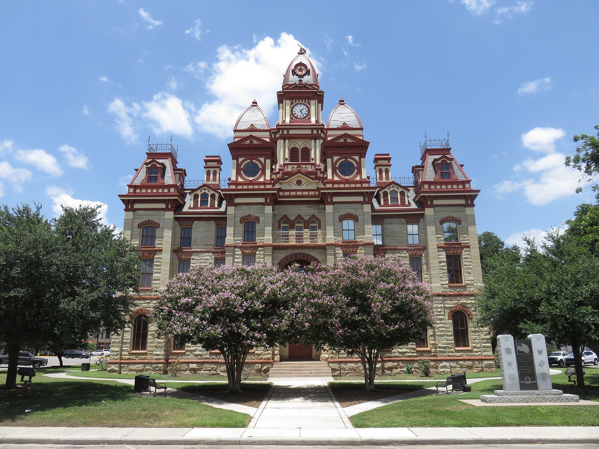 Caldwell County Courthouse on the square in Lockhart, Texas