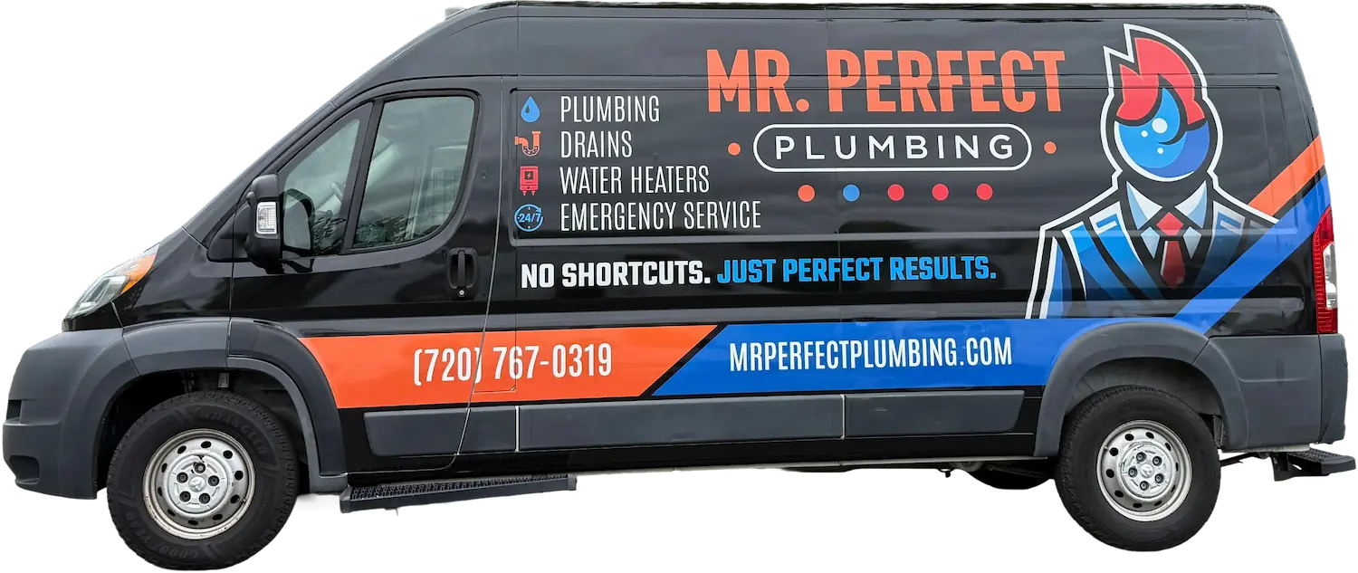 Mr. Perfect Plumbing branded service van