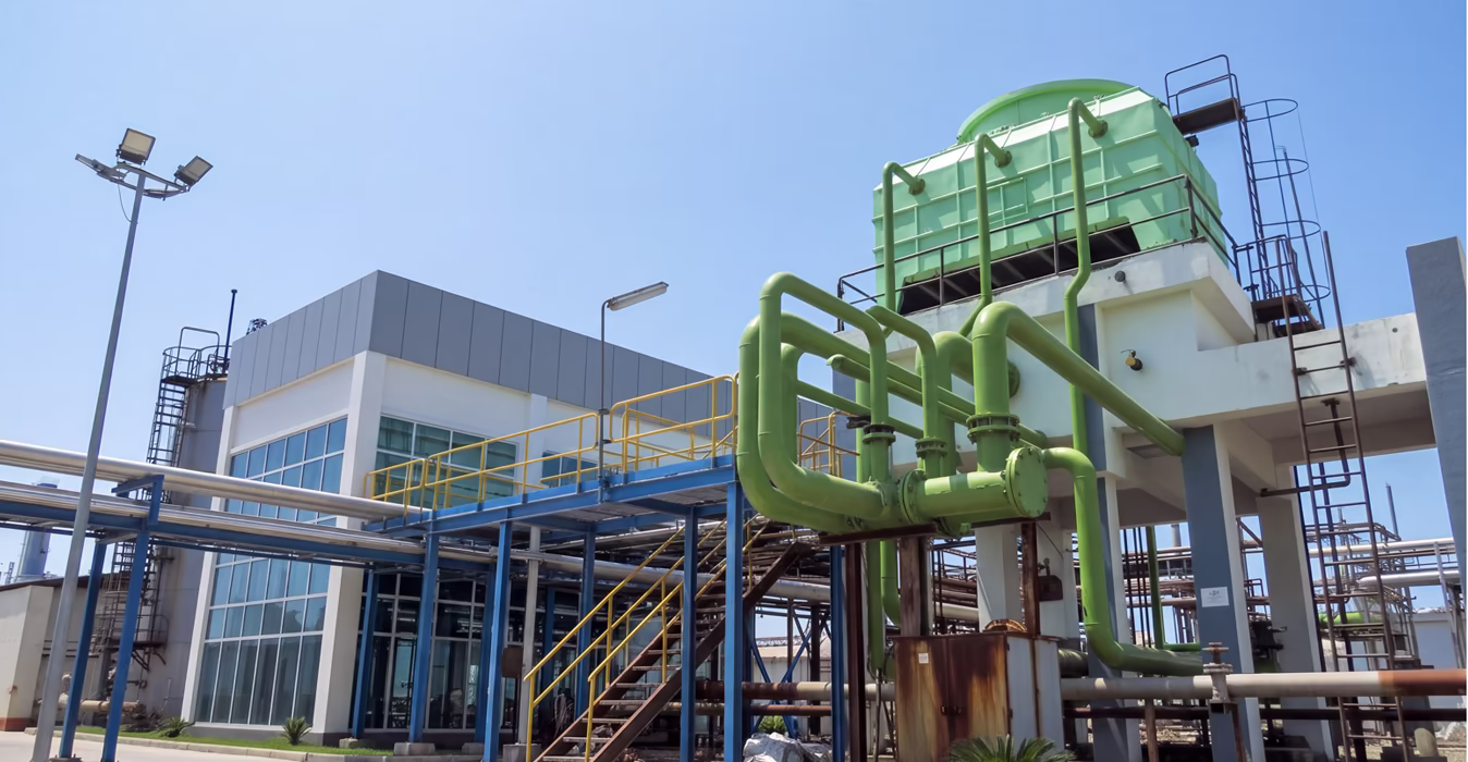 Industrial Cooling Tower installed in Maharashtra at a plastics manufacturing company