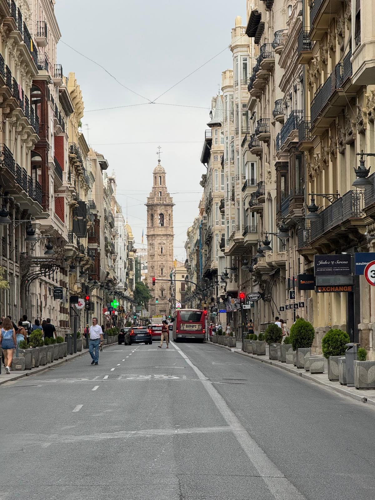 A historic street in Valencia