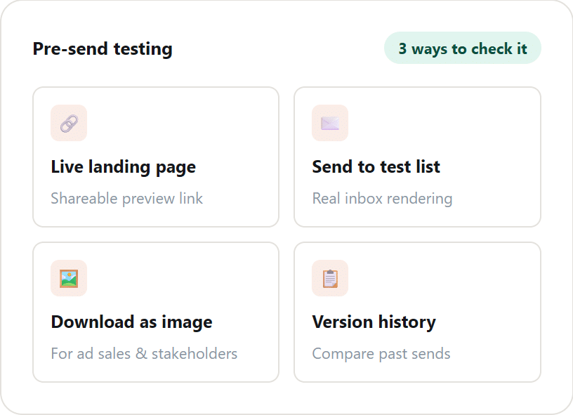 Mailchimp Newsletter Builder