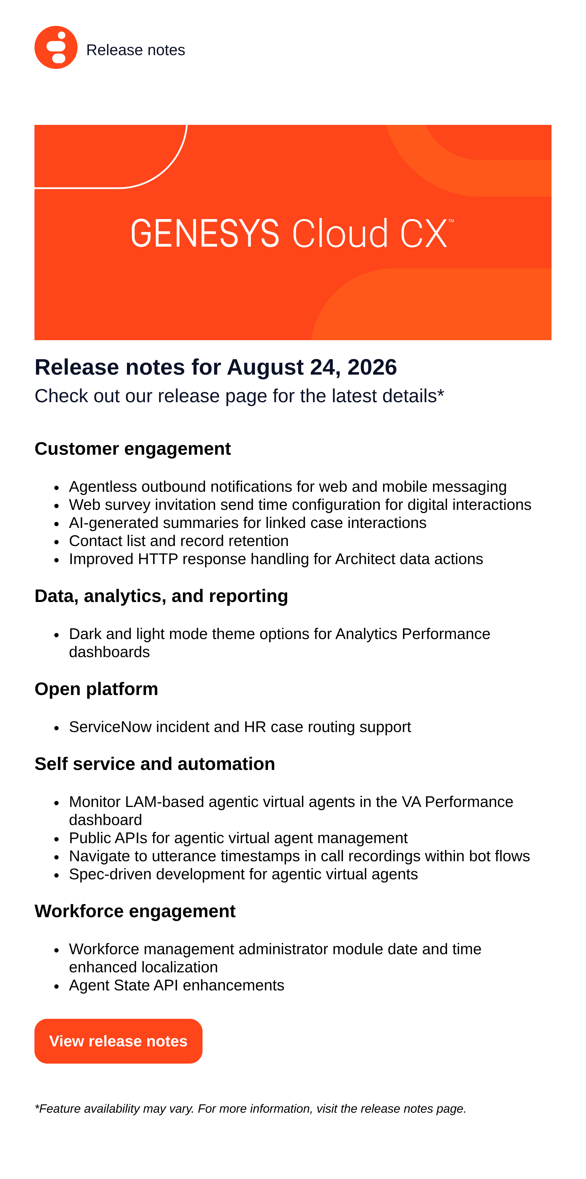 Genesys Cloud Weekly