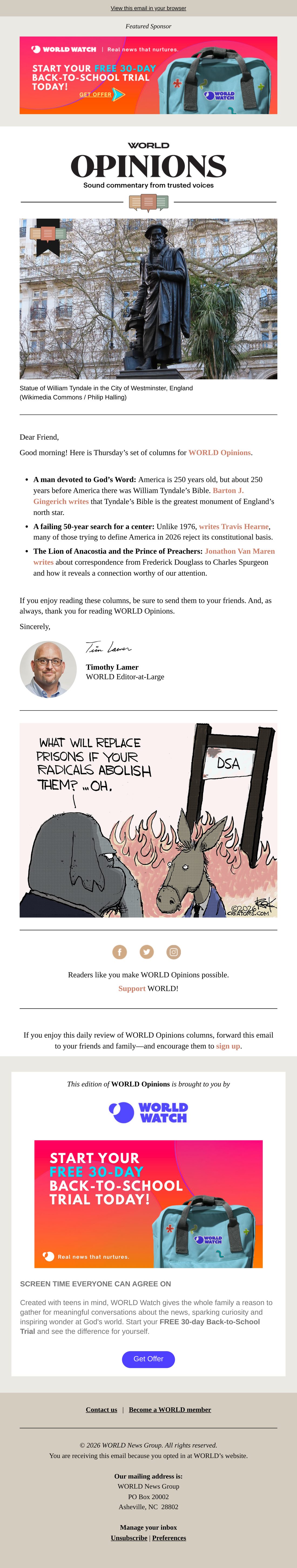 God’s World News