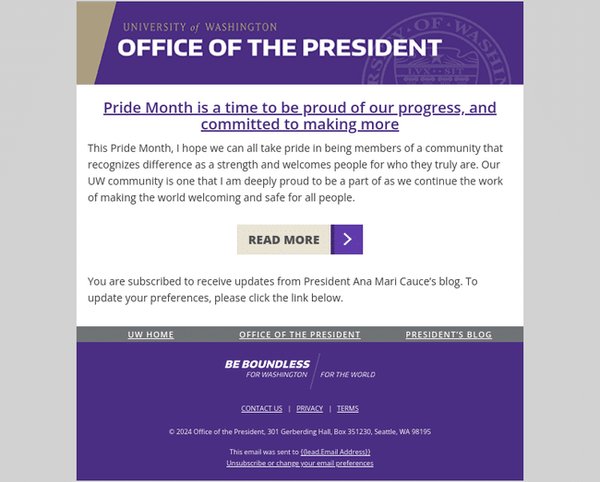 UWASH newsletter