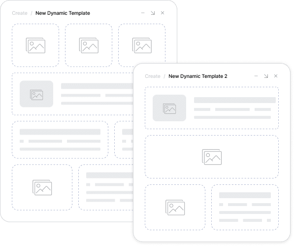 Curated newsletter templates shown inside the Feedotter drag and drop editor