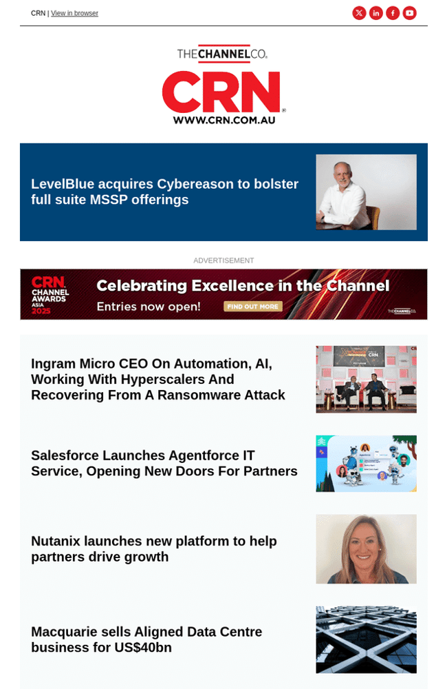 Consumer newsletter example