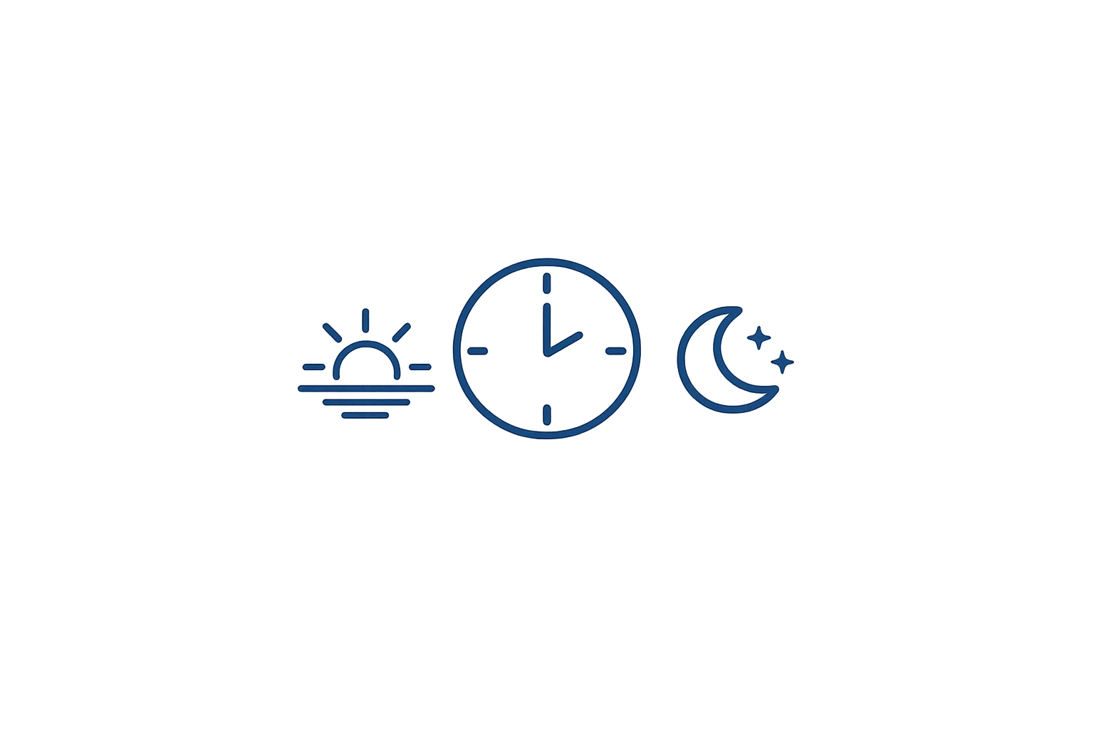 Illustration representing a simple 2-minute morning and evening routine