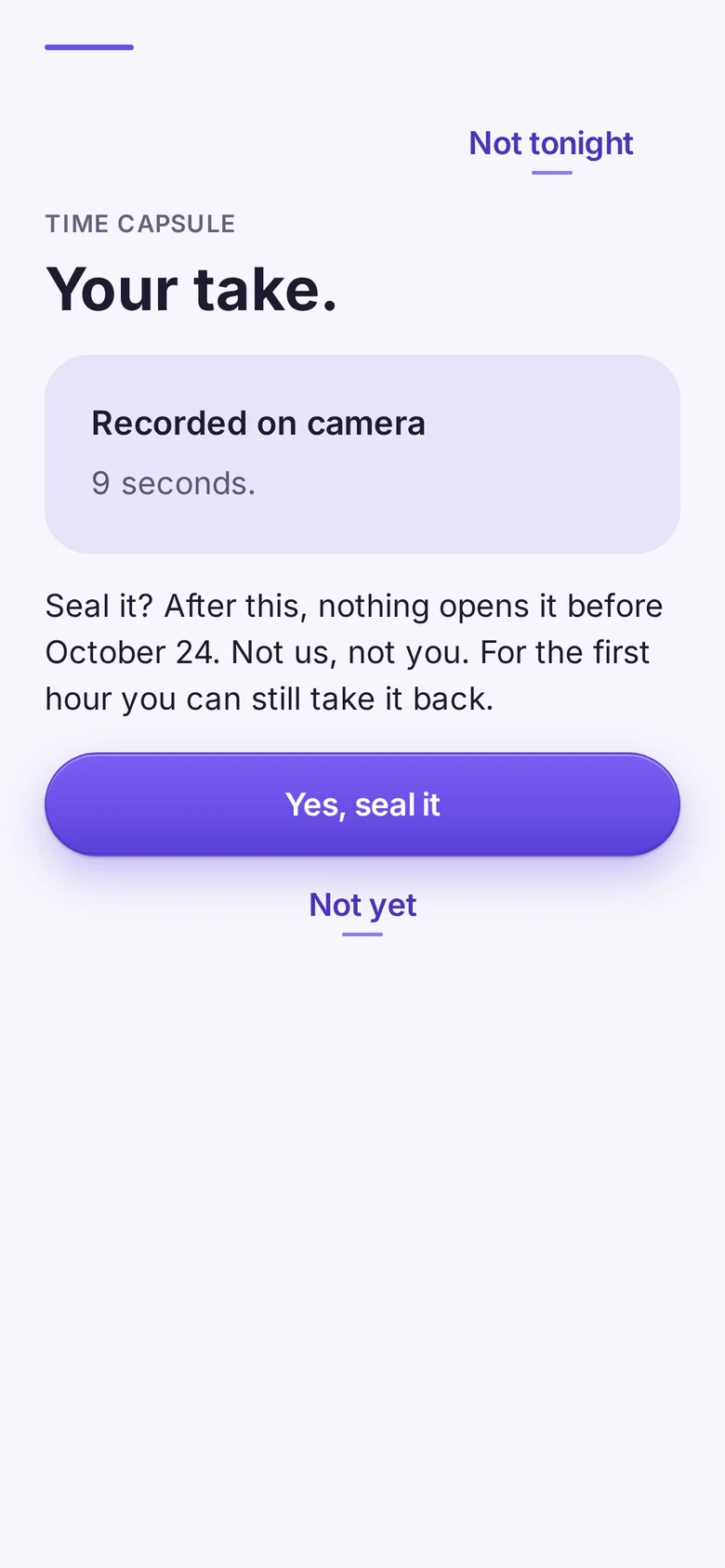 Your take, with the choice to seal it
