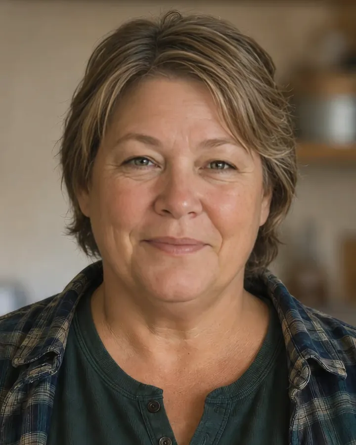 Carol, an AI mentor with a generated face, saying goodbye