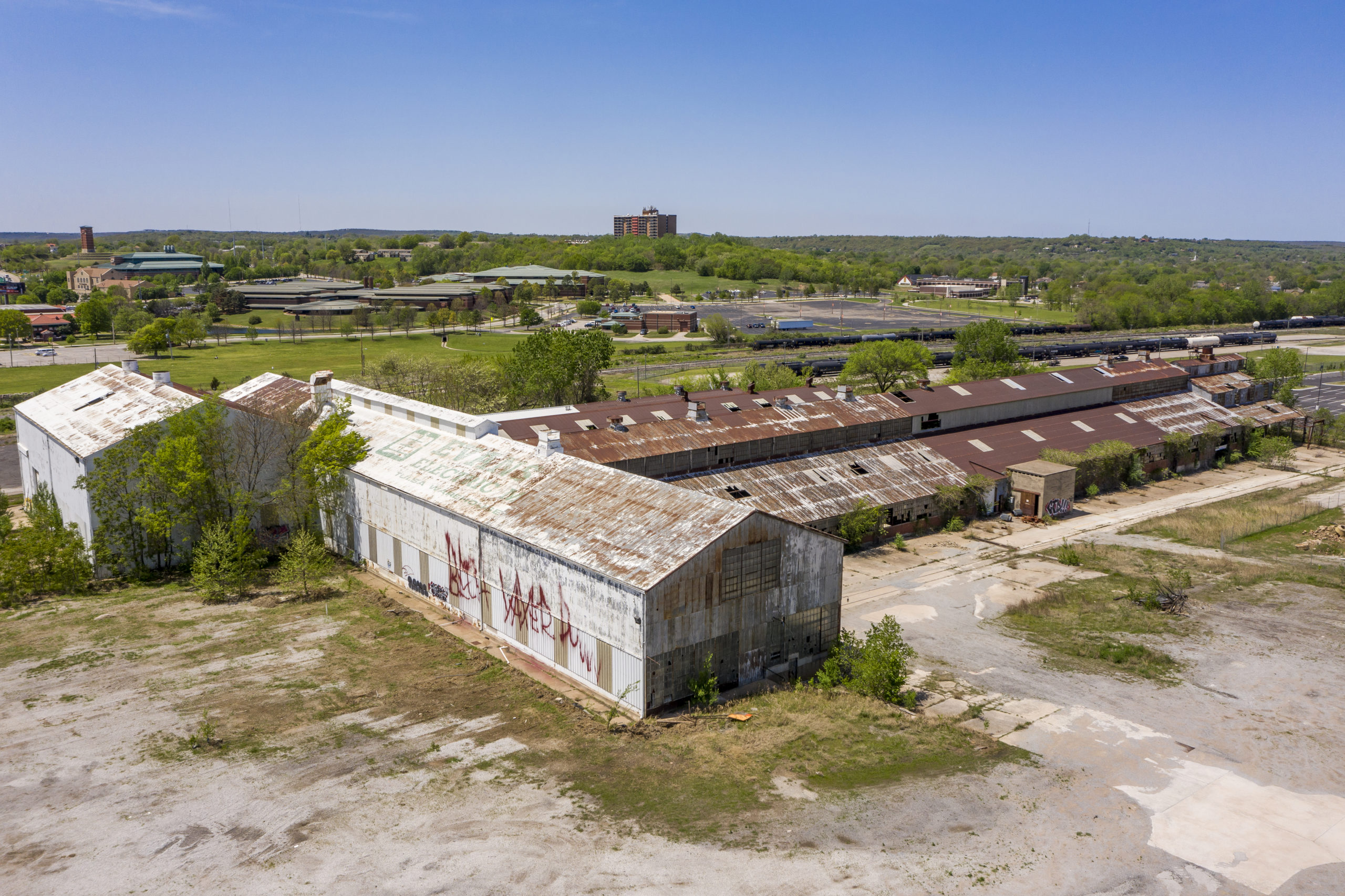 4/25/22 2:05:41 PM — Drone imagery of Tulsa, Oklahoma.
Photo by Shane Bevel