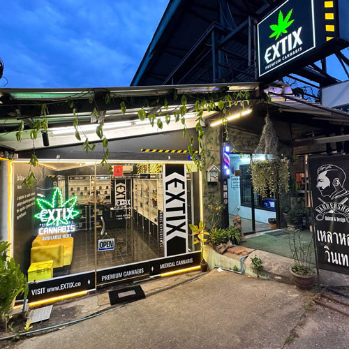EXTIX Surin Beach cannabis dispensary in Phuket