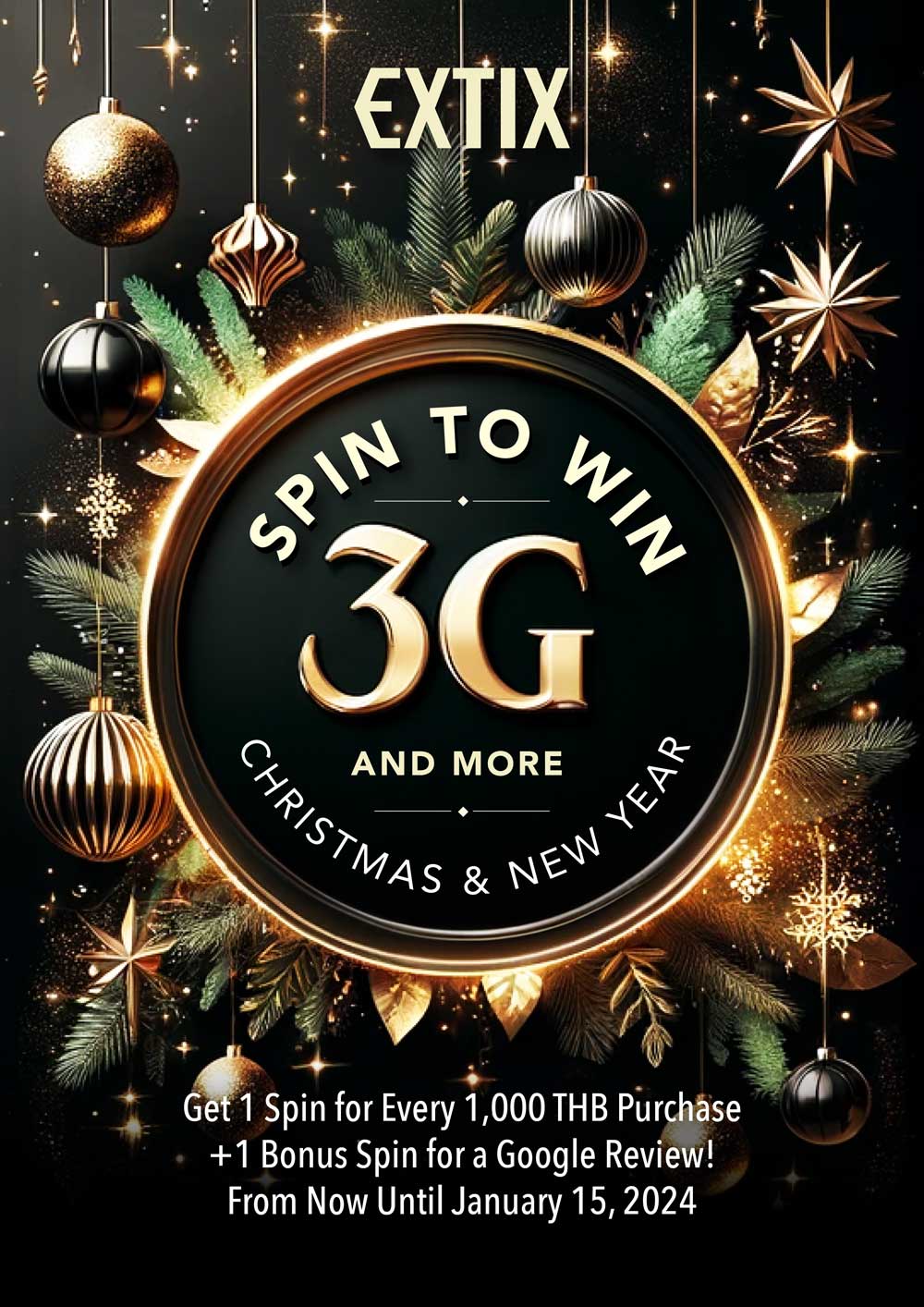 Celebrate the Season of Giving with EXTIX Festive Spin - Win Big This Holiday!