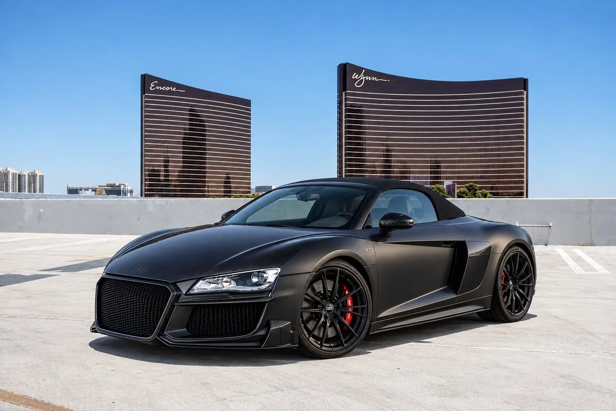 Audi R8 V10 Spyder rental Las Vegas