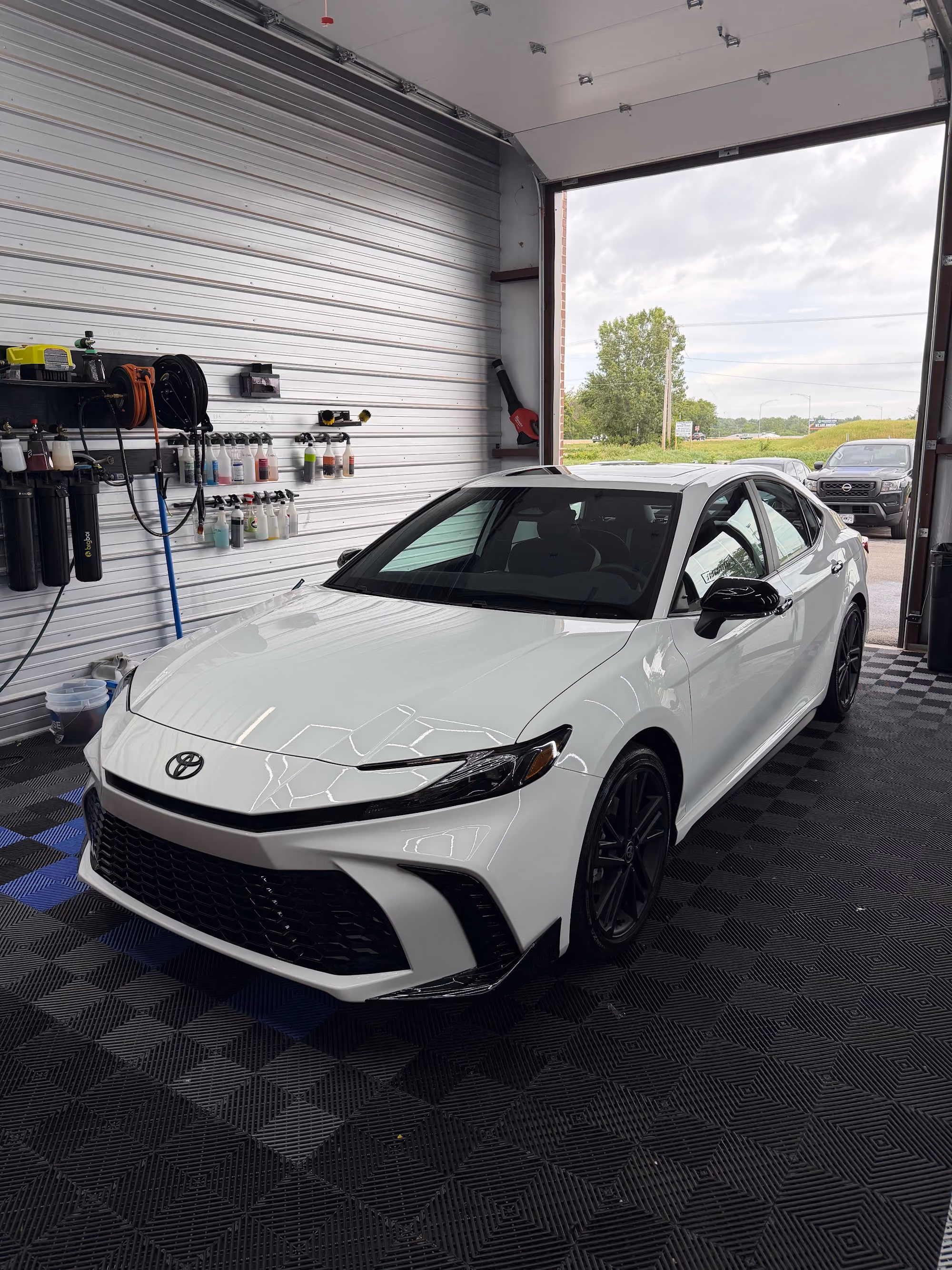 Green Hyundai Kona after an exterior detail by Detail Armor in Springfield, MO
