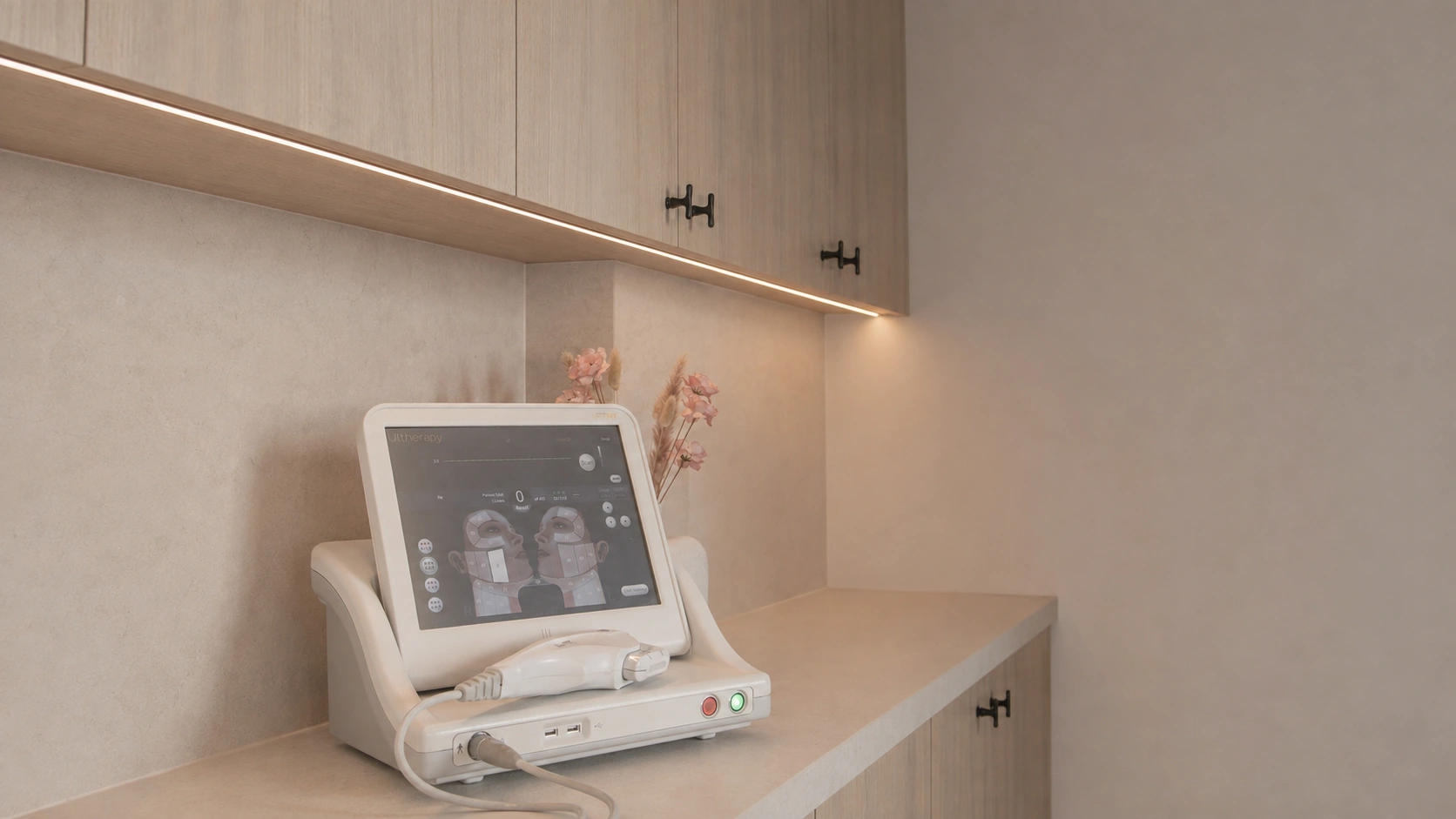 Medisch toestel voor Ultherapie bij Bellini Clinic