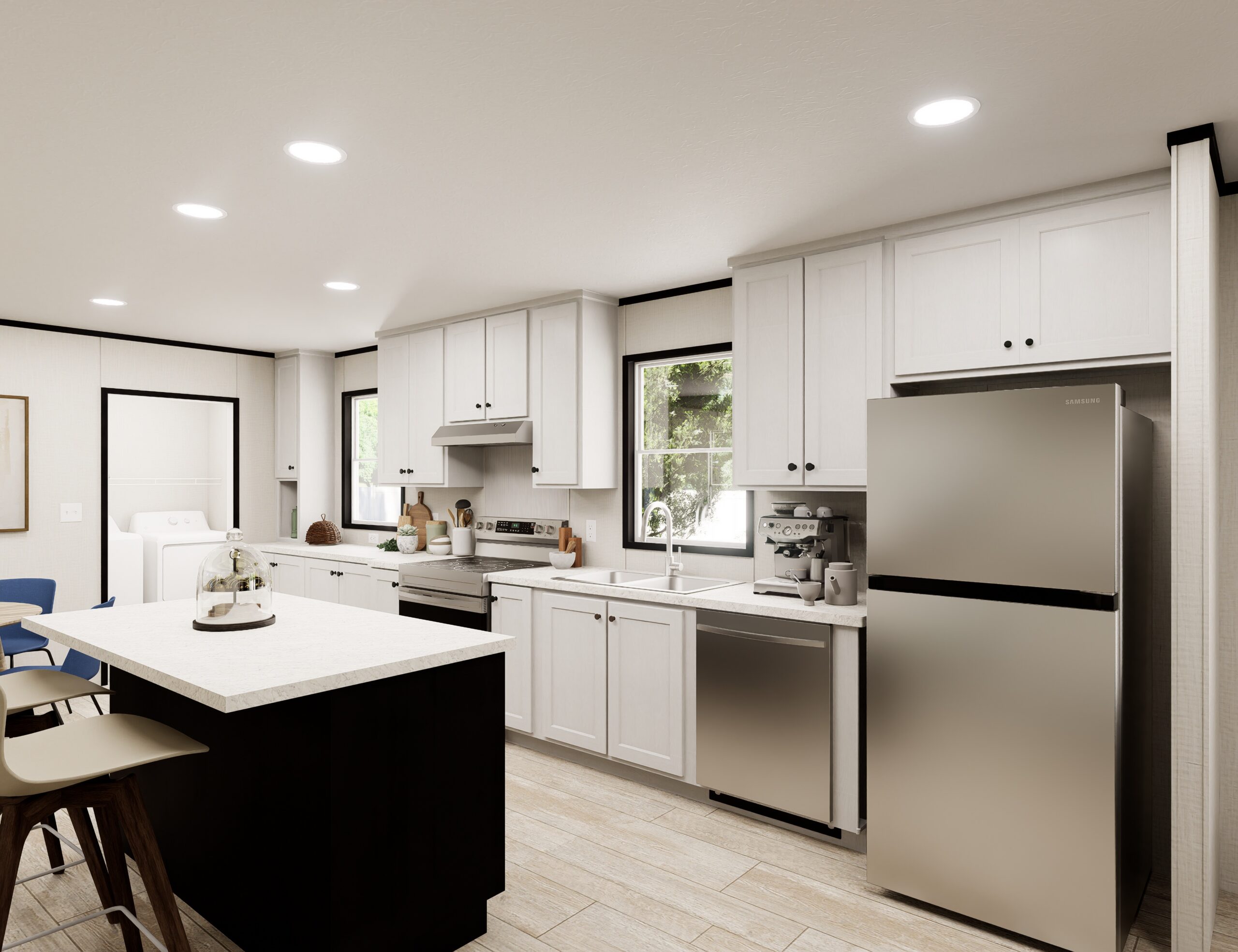 Modern Onyx decor package kitchen