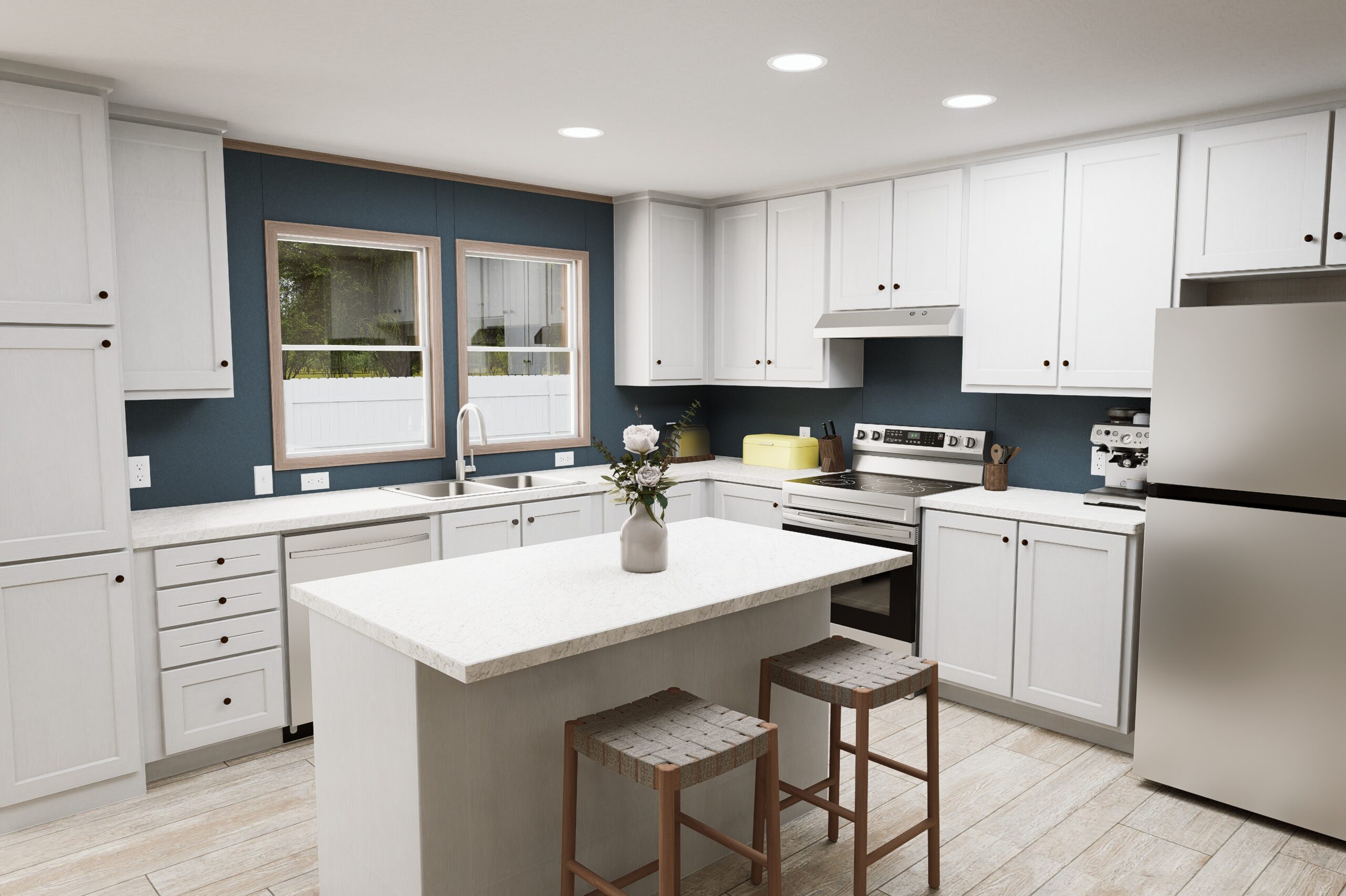 Coastal Blue decor package kitchen