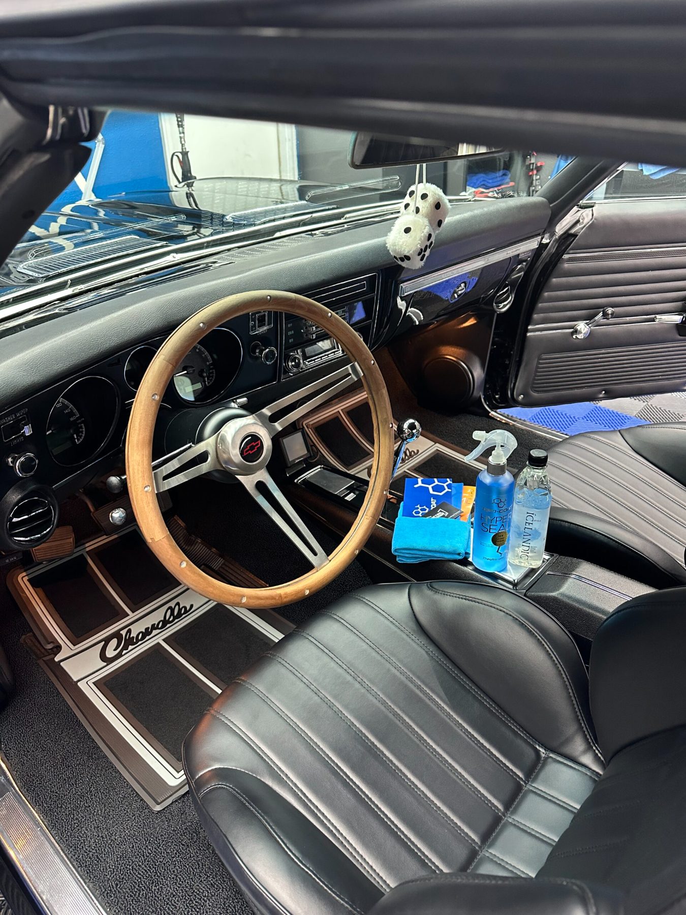 Classic Chevelle interior after an interior detail