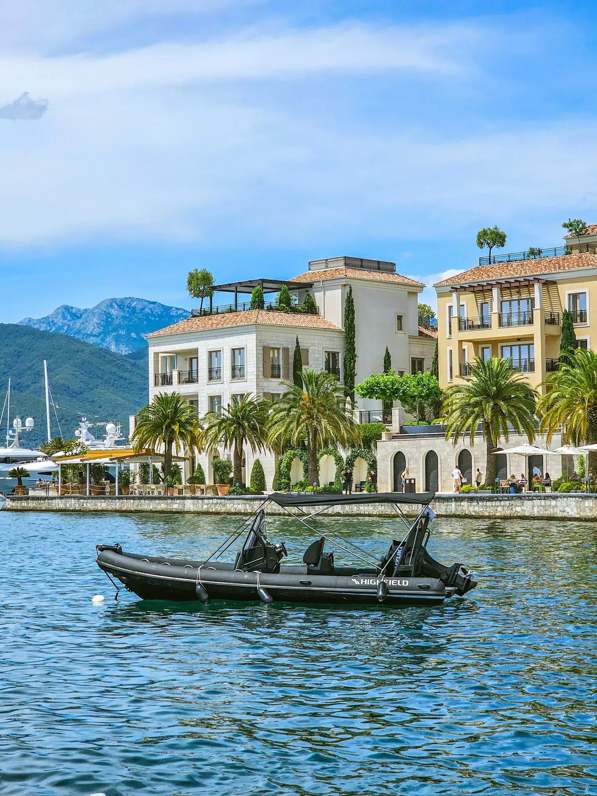 Porto Montenegro waterfront in Tivat