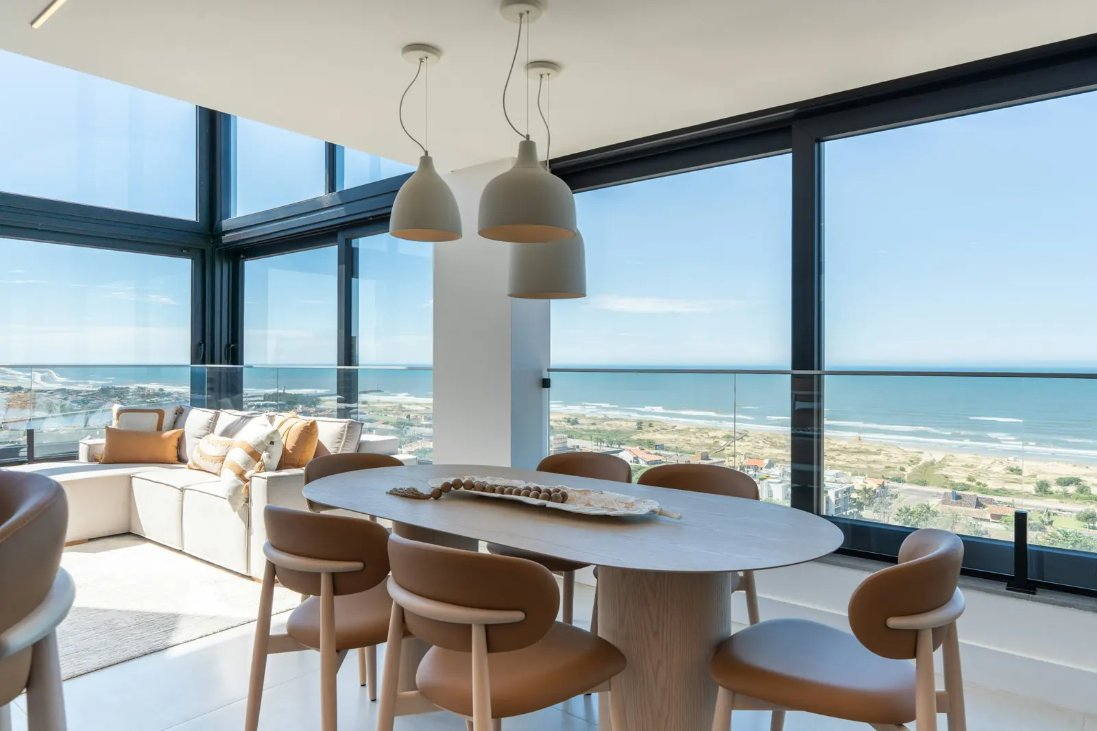 Dining room with a view of the sea