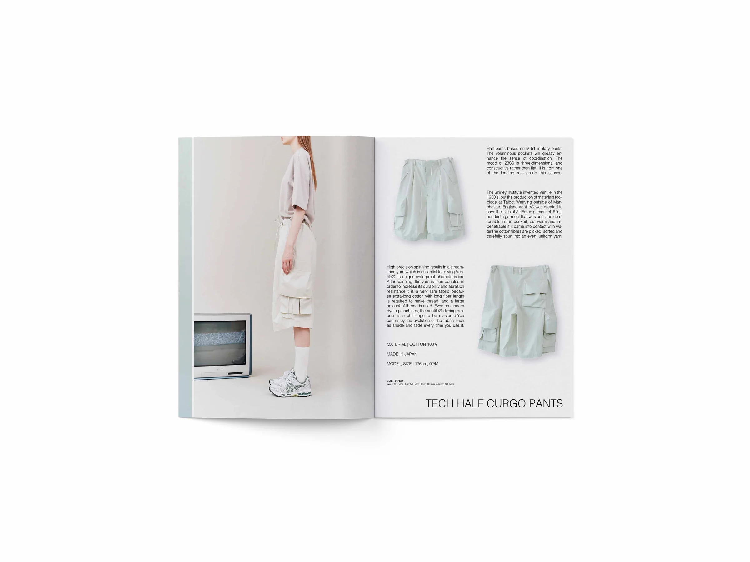 Ryo Takashima 23SS editorial study, open magazine spread