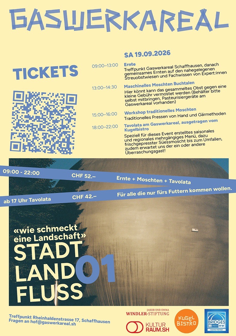 Gaswerkareal event poster