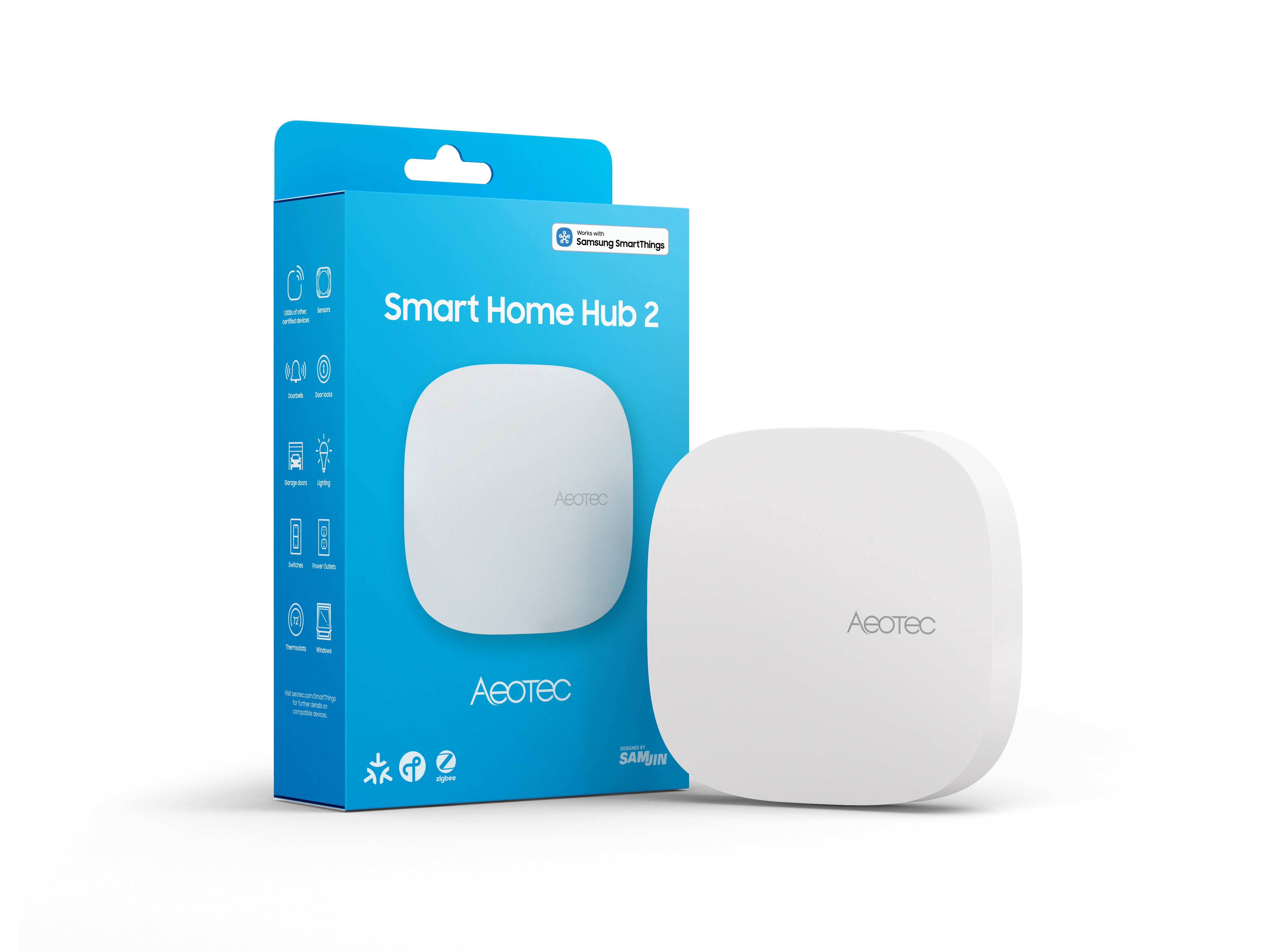 Aeotec Smart Home Hub 2 with retail packaging