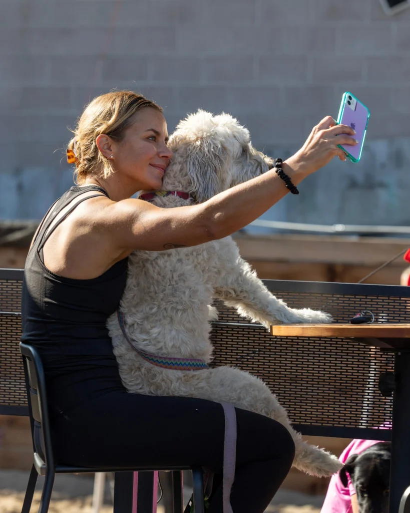 Social content being created at a Chicago fitness event