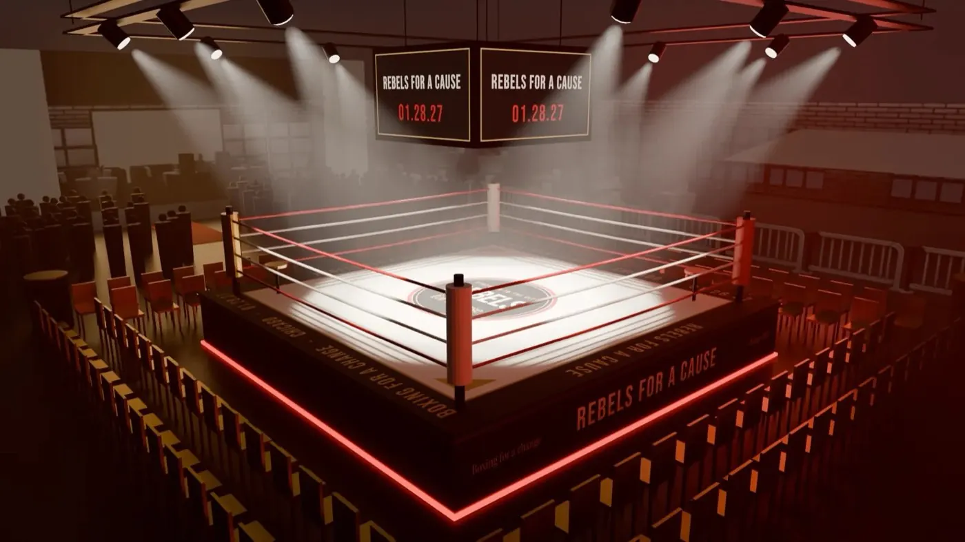 Rendering of the ring for Rebels for a Cause