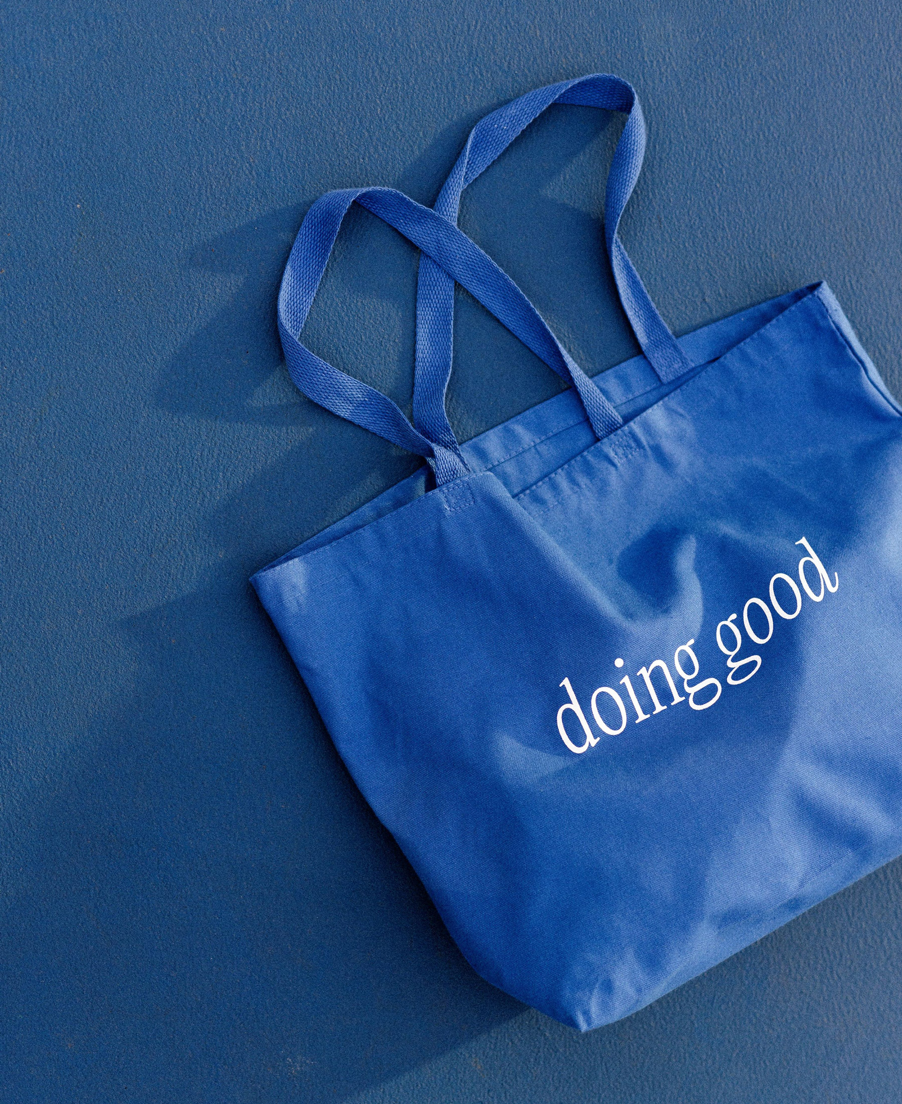 Blue totebag