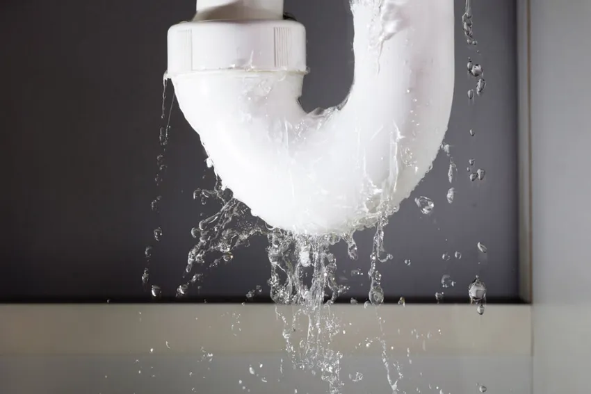 Leaking PVC pipe