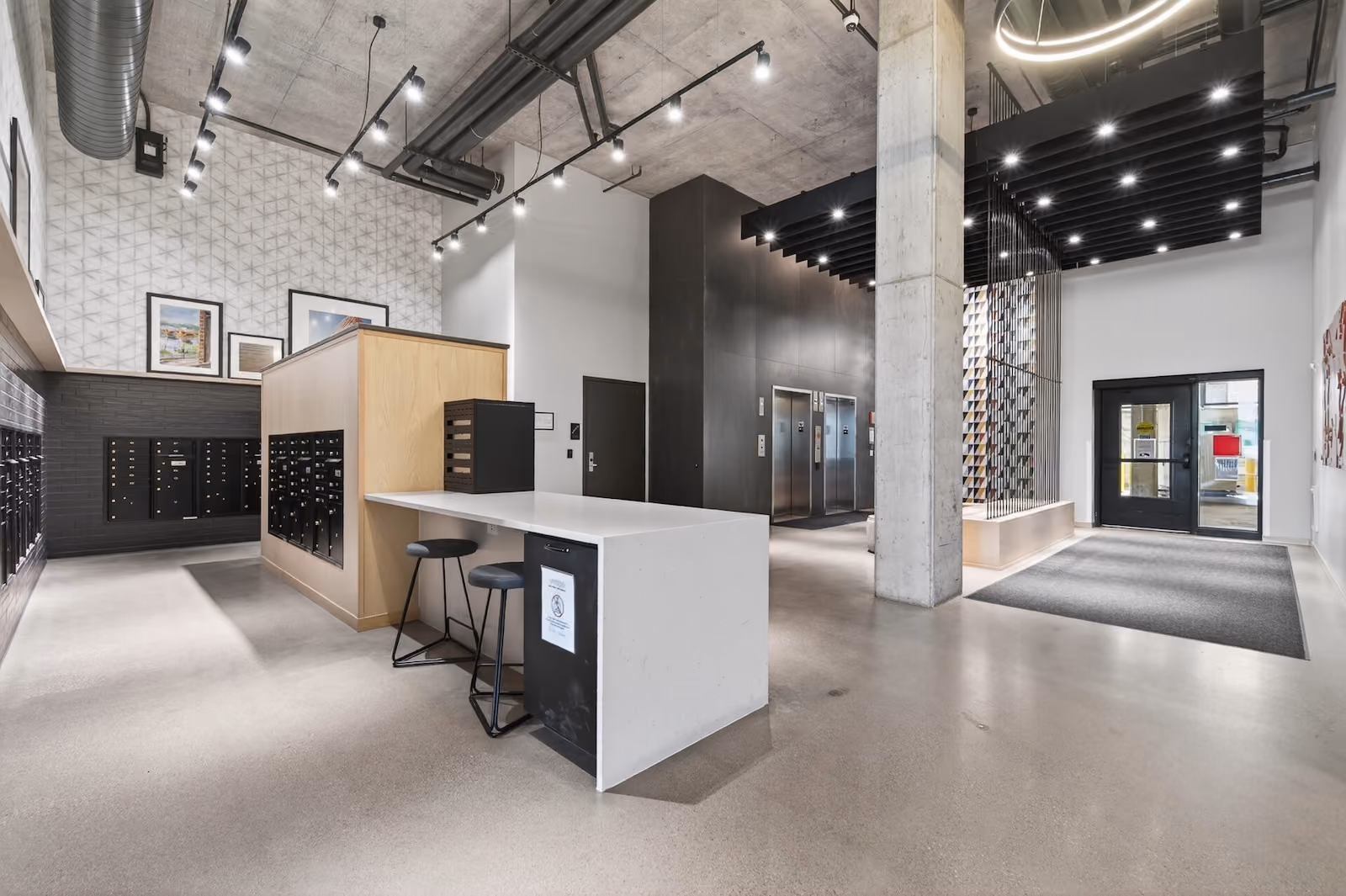 Package lockers and secure room for oversized packages