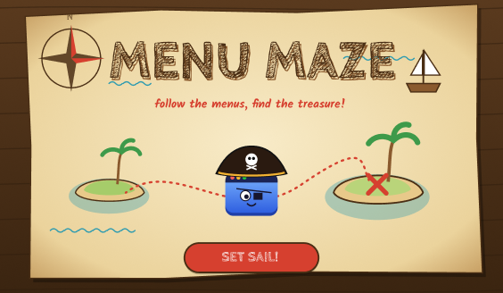 Menu Maze game thumbnail, coming soon to Flowkidz