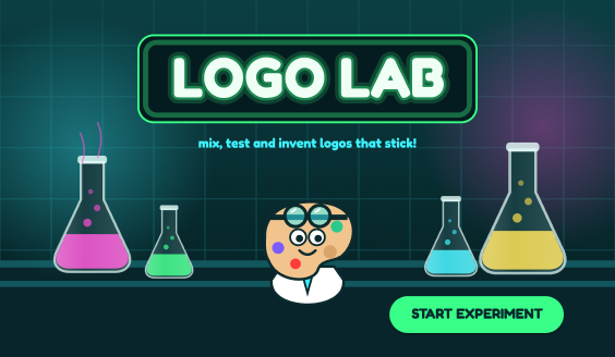 Logo Lab game thumbnail, coming soon to Flowkidz