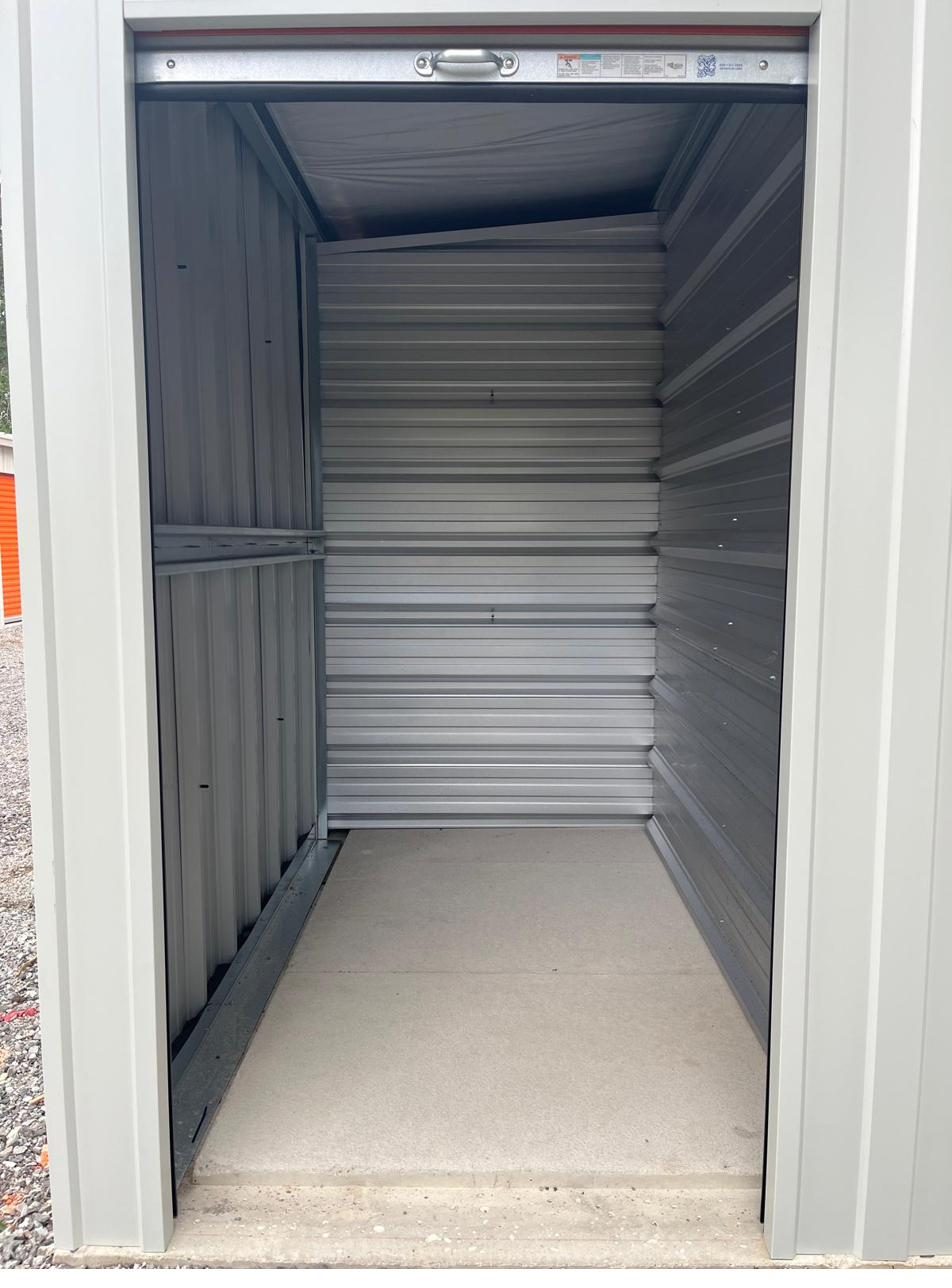 5x8 drive up storage unit at HJ Storage in Niagara Falls, Ontario