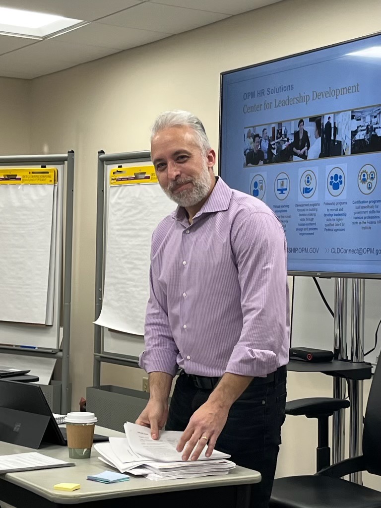 Jon Tuteur facilitating an emotional intelligence workshop for senior federal executives